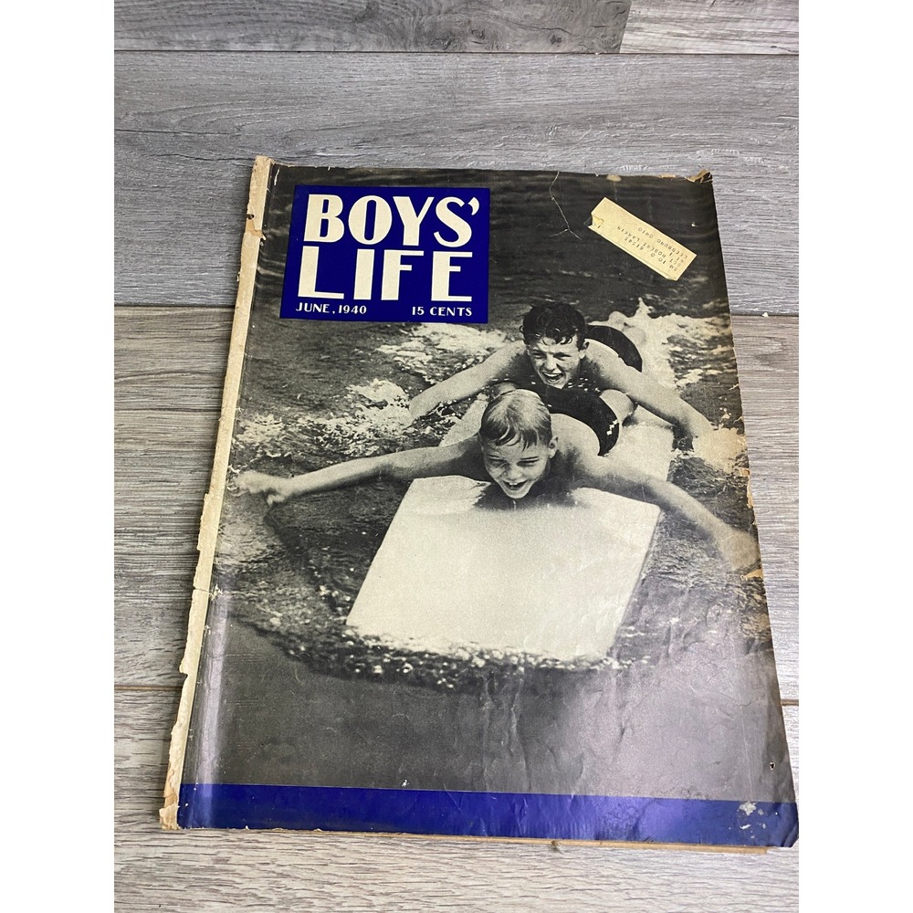 Vintage‎ Boys Life Magazine June 1940 Boy Scouts BSA Surfing Cover Coca-Cola Ad